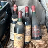 Bottiglie anni sessanta e settanta