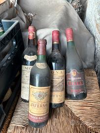 Bottiglie anni sessanta e settanta