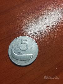 moneta 5 lire del 
