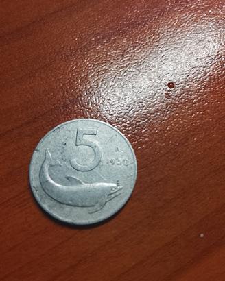 moneta 5 lire del 