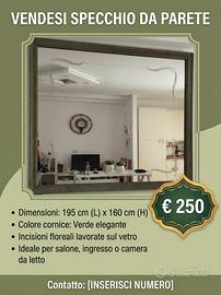 specchio vintage antico