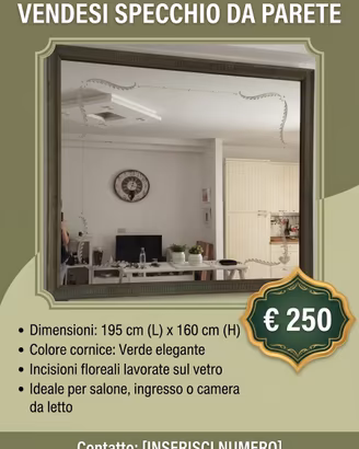 specchio vintage antico