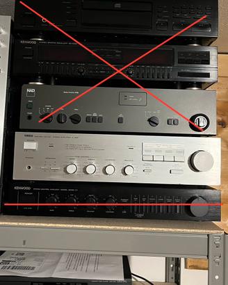 yamaha amplificatore A-420 piastra cassette K-220