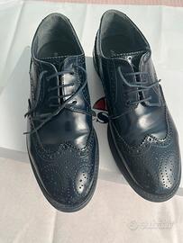 Scarpe francesine blu