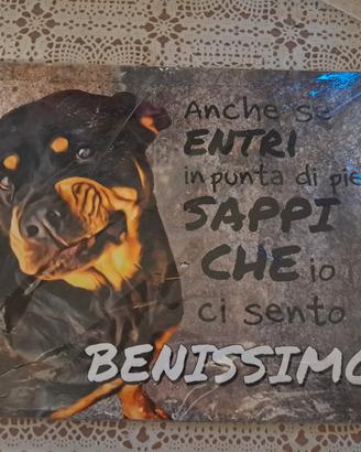 targa simpatica dissuasore 