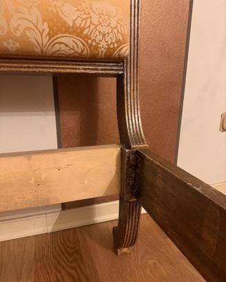 Letto Matrimoniale Classico in legno Massello
