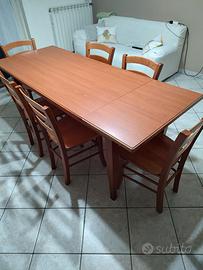 tavolo estendibile cucina completo