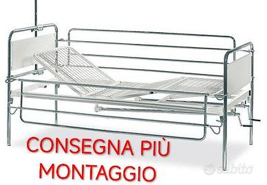 Letto ospedaliero con materasso consegna