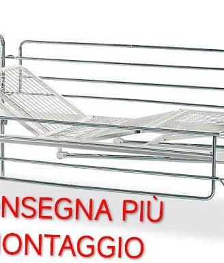 Letto ospedaliero con materasso consegna