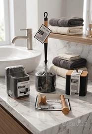 Set Accessori Bagno Smukee - 4 Pezzi - Nuovo 
