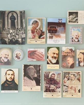 Lotto di 20 Santini Libricini di Padre Pio Vintage