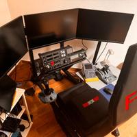 Postazione gaming flight simulator