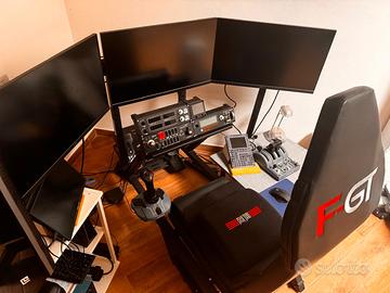 Postazione gaming flight simulator