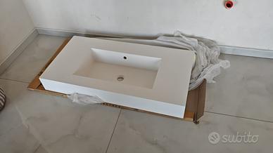 Lavabo sospeso in mineral marmo NUOVO