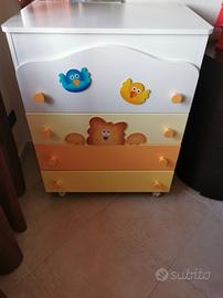 azur fasciatoio cassettiera Leone