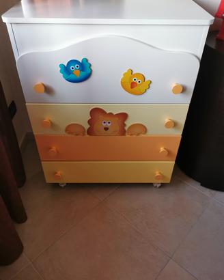 azur fasciatoio cassettiera Leone