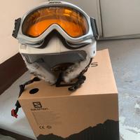 Casco piu maschera sci donna
