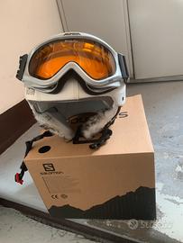 Casco piu maschera sci donna