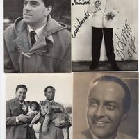 Cartoline anni 60 con e senza autografo