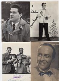 Cartoline anni 60 con e senza autografo