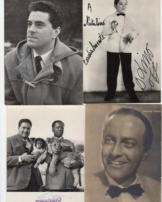 Cartoline anni 60 con e senza autografo