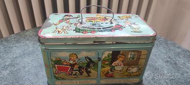 Scatola di latta anni 50 Bertolini + ricettario