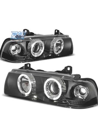 FARI BMW E36 90-99 ANGEL EYES FONDO NERO CCFL