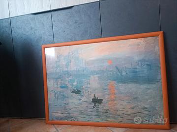 quadro stampa Monet incorniciato 