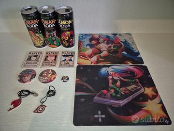 Gadget vari Anime, League of Legends e Pokémon