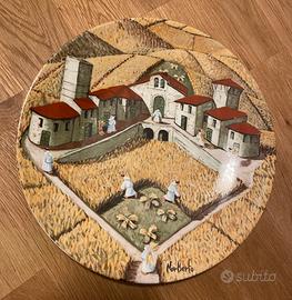 Piatto decor. Richard GInori- originale -estate 82