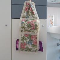 porta oggetti in cotone a fiori