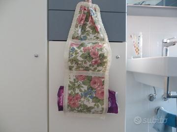 porta oggetti in cotone a fiori