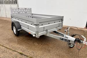 Rimorchio con sponda carico moto