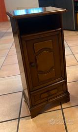 Mobiletto porta telefono in legno comodino vintage