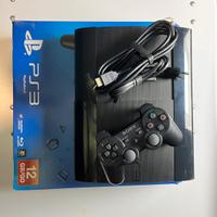 playstation 3 super slim scatola cavi e controller