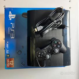 playstation 3 super slim scatola cavi e controller