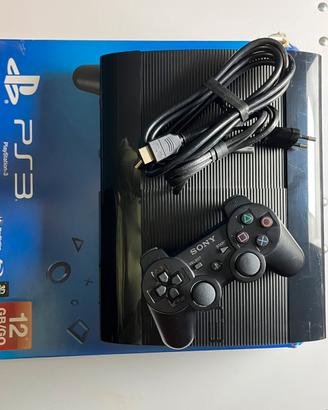 playstation 3 super slim scatola cavi e controller