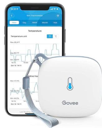 Termoigrometro WiFi da Interno con Notifiche Allar