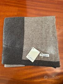 Sciarpa Cashmere marrone e beige nuova donna
