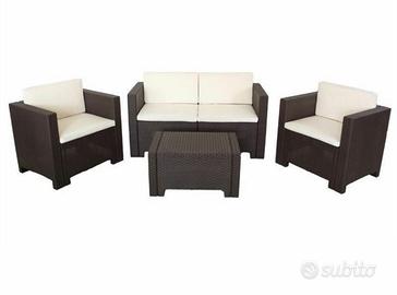 Salottino da giardino in resina