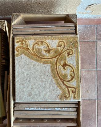 Piastrelle ceramiche ragno vintage 1970