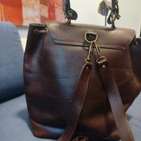 Borsa/Zaino unisex in cuoio