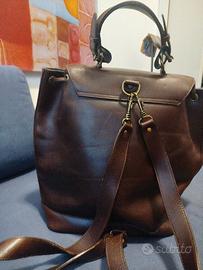 Borsa/Zaino unisex in cuoio