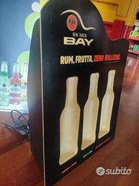Insegna luminosa barnat tappetino bar bacardi