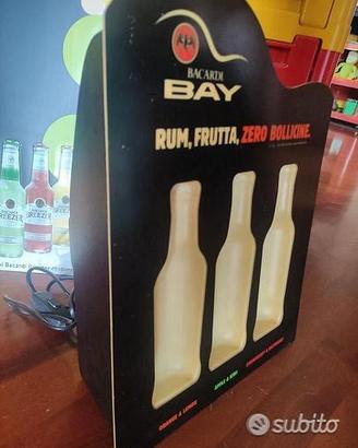 Insegna luminosa barnat tappetino bar bacardi