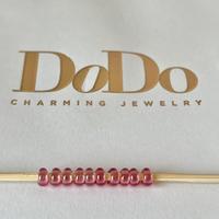 DoDo set 10 rondelle rosa nuove