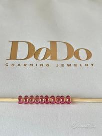 DoDo set 10 rondelle rosa nuove