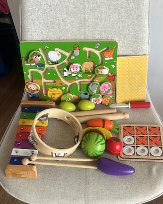 Set giochi in legno per bambini