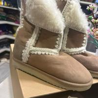 Scarpe Mou Stivali Camoscio Pelle Donna