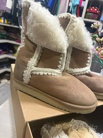 Scarpe Mou Stivali Camoscio Pelle Donna